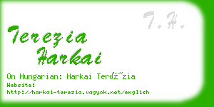 terezia harkai business card